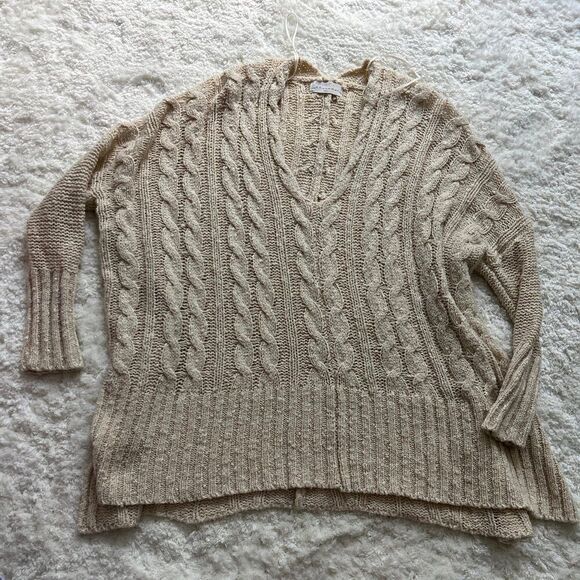 American Threads Knit V-Neck Long Sleeve Sweater S - Picture 1 of 4